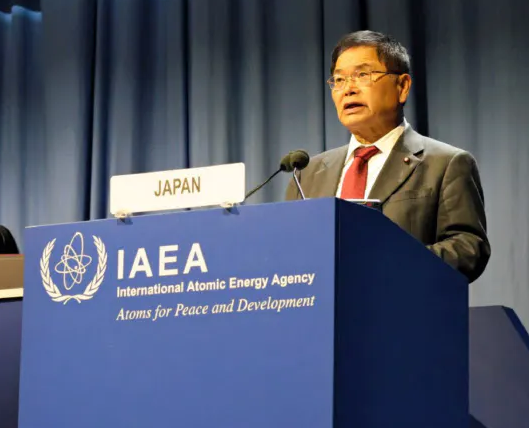 IAEA 기조연설에 나선 다케모토 나오카즈 일본 과학기술장관