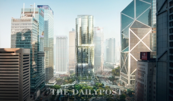 ⓒ데일리포스트=BMC 기술이 적용되는 홍콩 ‘머레이 로드 타워’ / 대우건설 제공