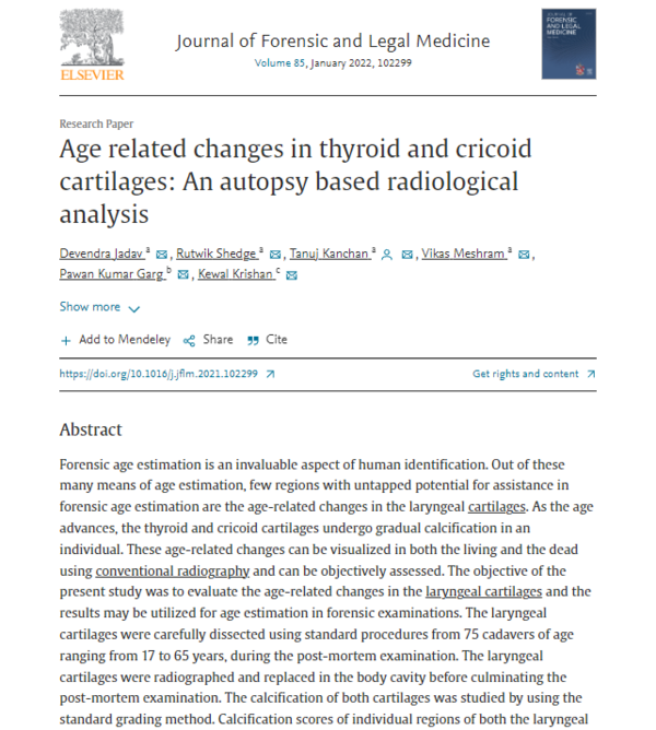 ⓒ데일리포스트=이미지 제공/Journal of Forensic and Legal Medicine(2022) 