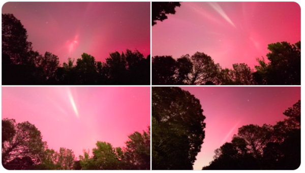 ⓒ데일리포스트=이미지 제공/X(구 트위터)에 공개된 오로라 현상 