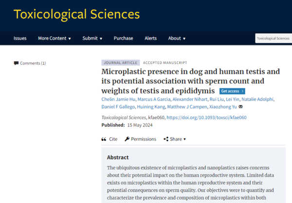 ⓒ데일리포스트=이미지 제공/Toxicological Sciences