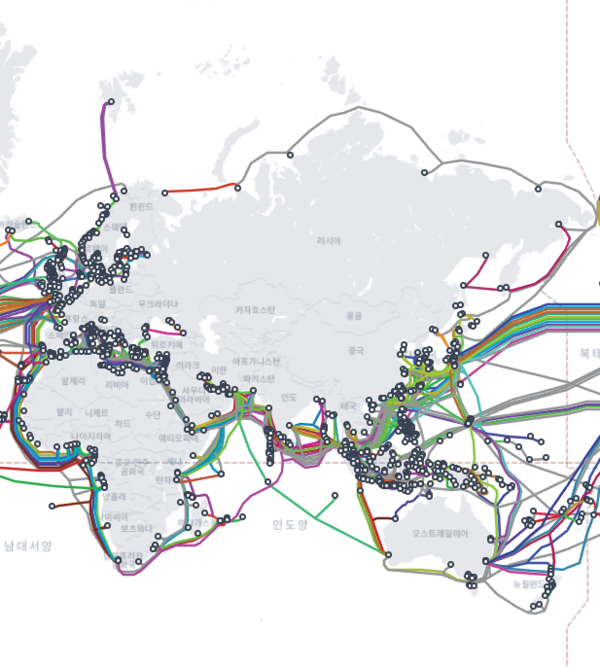 ⓒ데일리포스트=이미지 제공/Submarine Cable Map