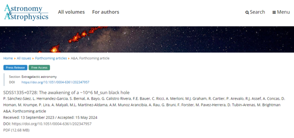 ⓒ데일리포스트=이미지 출처/Astronomy & Astrophysics