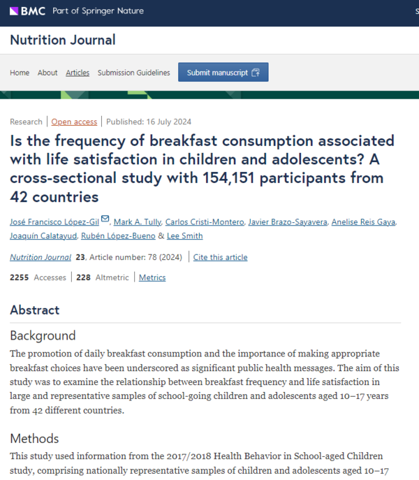 ⓒ데일리포스트=이미지 제공/BMC Nutrition Journal