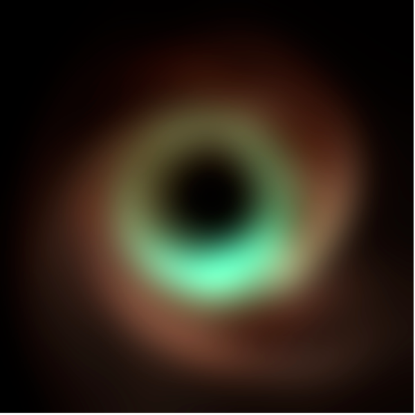 지구로부터 5400만 광년 떨어진 초질량 블랙홀(M87) ⓒ데일리포스트=이미지 제공/The Astronomical Journal(2024)