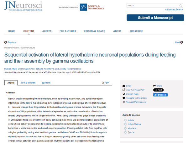 ⓒ데일리포스트=이미지 제공/The Journal of Neuroscience