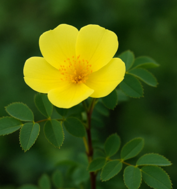 현대 재배 장미의 기원으로 밝혀진 노란색 야생종 장미. 단일 꽃잎을 가진 원시 장미는 유전적 다양성 측면에서 중요한 가치를 지닌다.  ⓒ데일리포스트=이미지 제공/Pixabay