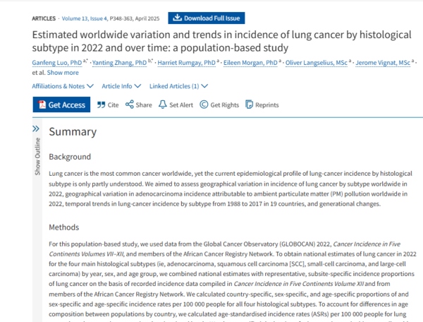 ⓒ데일리포스트=이미지 제공/Lancet Respiratory Medicine