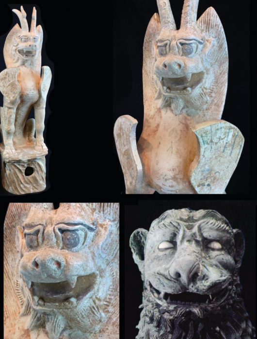 당나라 수호상 '진묘수' 특히 주둥이 부분에서 베네치아 ‘사자상’과 유사한 특징이 나타난다. ⓒ데일리포스트=이미지 제공/Antiquity