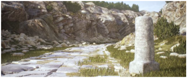 터키 킬리키아 지역에서 최근 발견된 로마 시대 이정표의 3D 렌더링 이미지. ⓒ데일리포스트=이미지 제공/Itiner-e